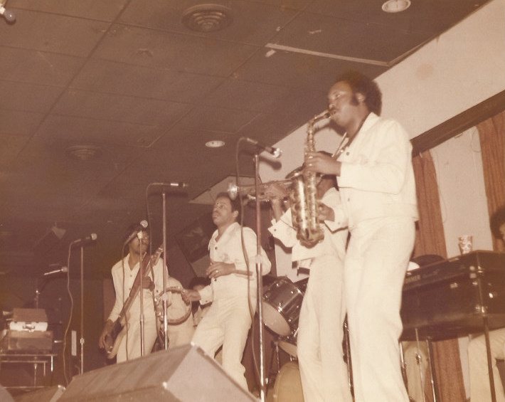 On stage